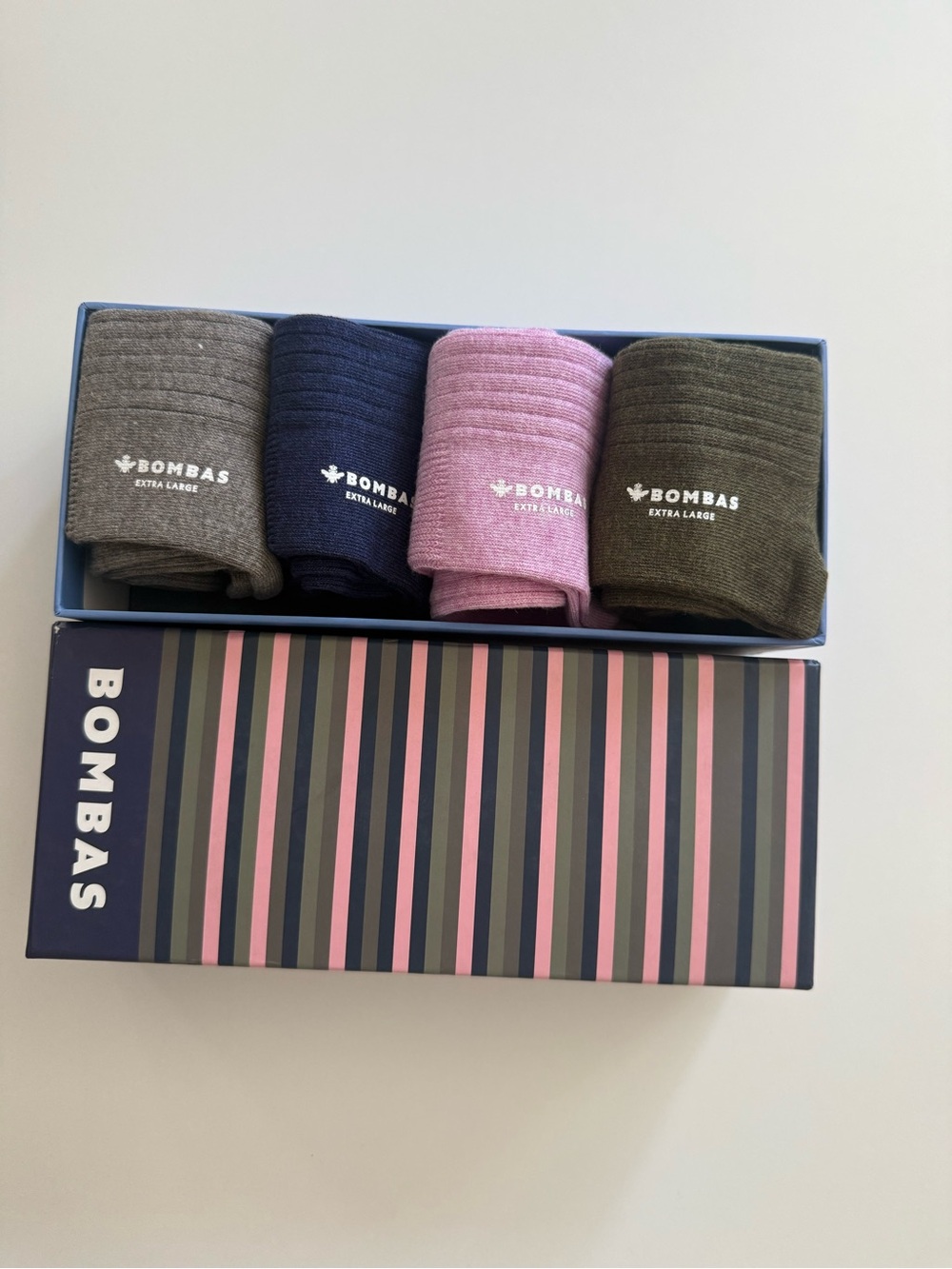 Bombas gift box High Knee Ribbed Sock 4-pair